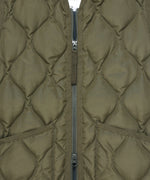 Carica l&#39;immagine nel visualizzatore di Gallery, Military V Neck Zip Down Coat Long Olive - TAION
