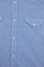 Carica l&#39;immagine nel visualizzatore di Gallery, Camicia Texana Blue White Checks - BD BAGGIES
