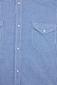 Camicia Texana Blue White Checks - BD BAGGIES