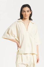 Carica l'immagine nel visualizzatore di Gallery, Top Clizia Tendon Ecrù - Barena Venezia
