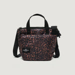 Carica l&#39;immagine nel visualizzatore di Gallery, Borsa Zipper Duffle Small Leophard Puffer - BAGSINPROGRESS
