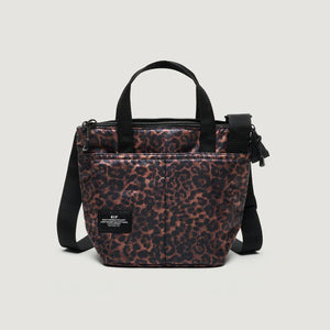 Borsa Zipper Duffle Small Leophard Puffer - BAGSINPROGRESS