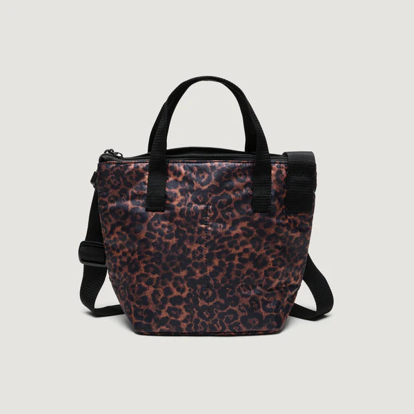 Borsa Zipper Duffle Small Leophard Puffer - BAGSINPROGRESS