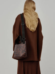 Borsa Zipper Duffle Small Leophard Puffer - BAGSINPROGRESS