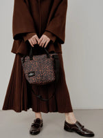 Carica l&#39;immagine nel visualizzatore di Gallery, Borsa Zipper Duffle Small Leophard Puffer - BAGSINPROGRESS
