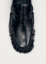 Carica l'immagine nel visualizzatore di Gallery, Aven Black Leather Loafers - Alohas

