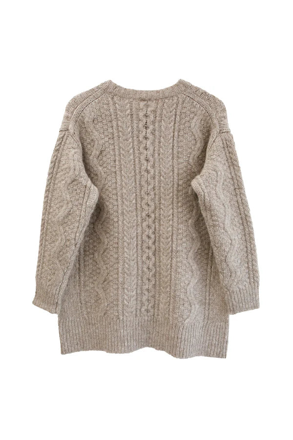 Maglione Girocollo Beige CT23327 - C.T.plage