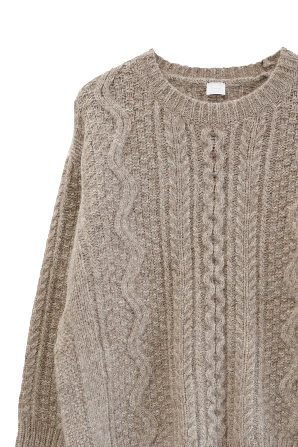 Maglione Girocollo Beige CT23327 - C.T.plage