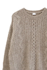 Carica l&#39;immagine nel visualizzatore di Gallery, Maglione Girocollo Beige CT23327 - C.T.plage
