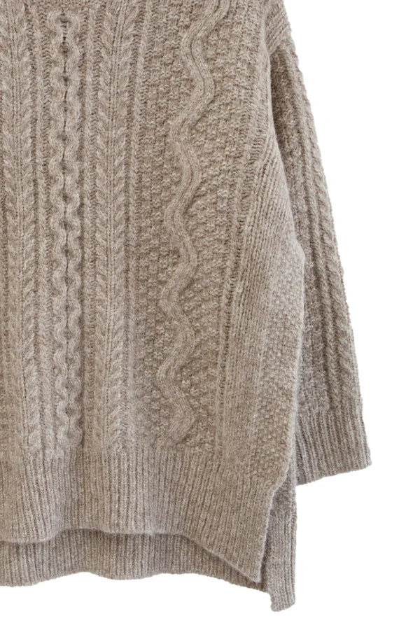 Maglione Girocollo Beige CT23327 - C.T.plage