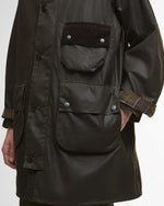 Carica l&#39;immagine nel visualizzatore di Gallery, Solway Trench Waxed Coat Archive Olive - Barbour
