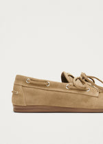 Carica l'immagine nel visualizzatore di Gallery, Rowan Suede Beige Leather Loafers - Alohas
