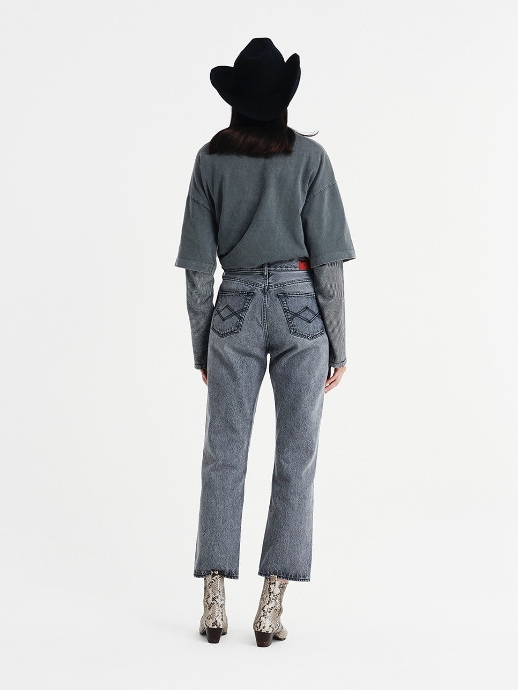 Grey Denim Pants - Washington Dee-Cee