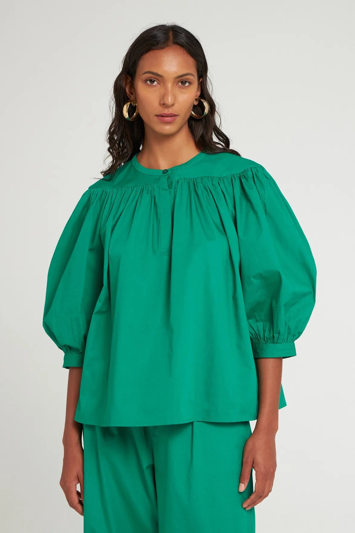 Blusa Karo Green - Antik Batik