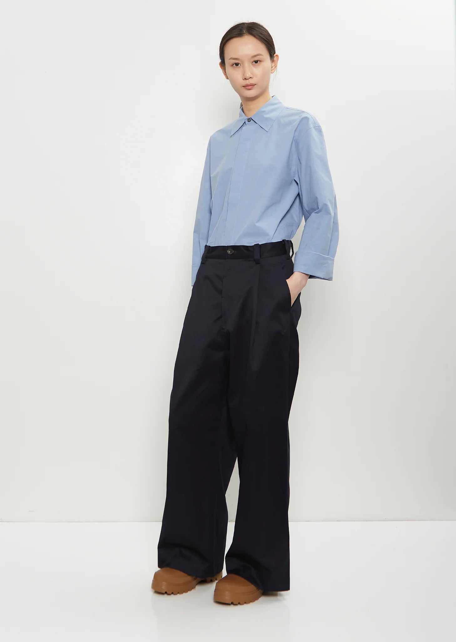 Pasadena Cotton Darted Pants - Sofie D'Hoore