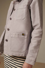 Carica l'immagine nel visualizzatore di Gallery, Vintage Washed Work Jacket Grey - Le Mont Saint Michel
