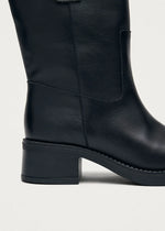 Carica l'immagine nel visualizzatore di Gallery, Rajan Black Leather Boots - Alohas
