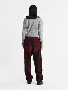 Red Spray Denim Pants - Washington Dee-Cee