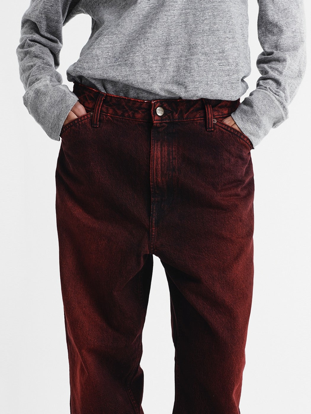 Red Spray Denim Pants - Washington Dee-Cee