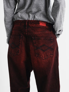 Red Spray Denim Pants - Washington Dee-Cee