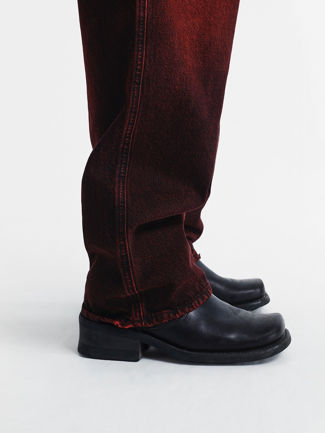 Red Spray Denim Pants - Washington Dee-Cee