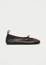 Carica l'immagine nel visualizzatore di Gallery, Rosalind Vintage Effect Brown Leather Ballet Flats - Alohas
