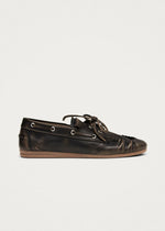 Carica l'immagine nel visualizzatore di Gallery, Rowan Vintage Effect Brown Leather Loafers - Alohas
