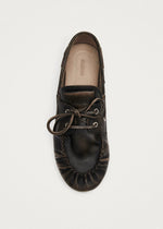 Carica l'immagine nel visualizzatore di Gallery, Rowan Vintage Effect Brown Leather Loafers - Alohas
