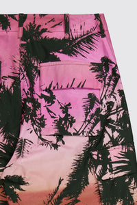 Pantaloni Cargo Palm Print Allover - Laneus