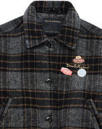 Carica l'immagine nel visualizzatore di Gallery, Lost World Wool Blend Bomber Grey Check - Deus Ex Machina
