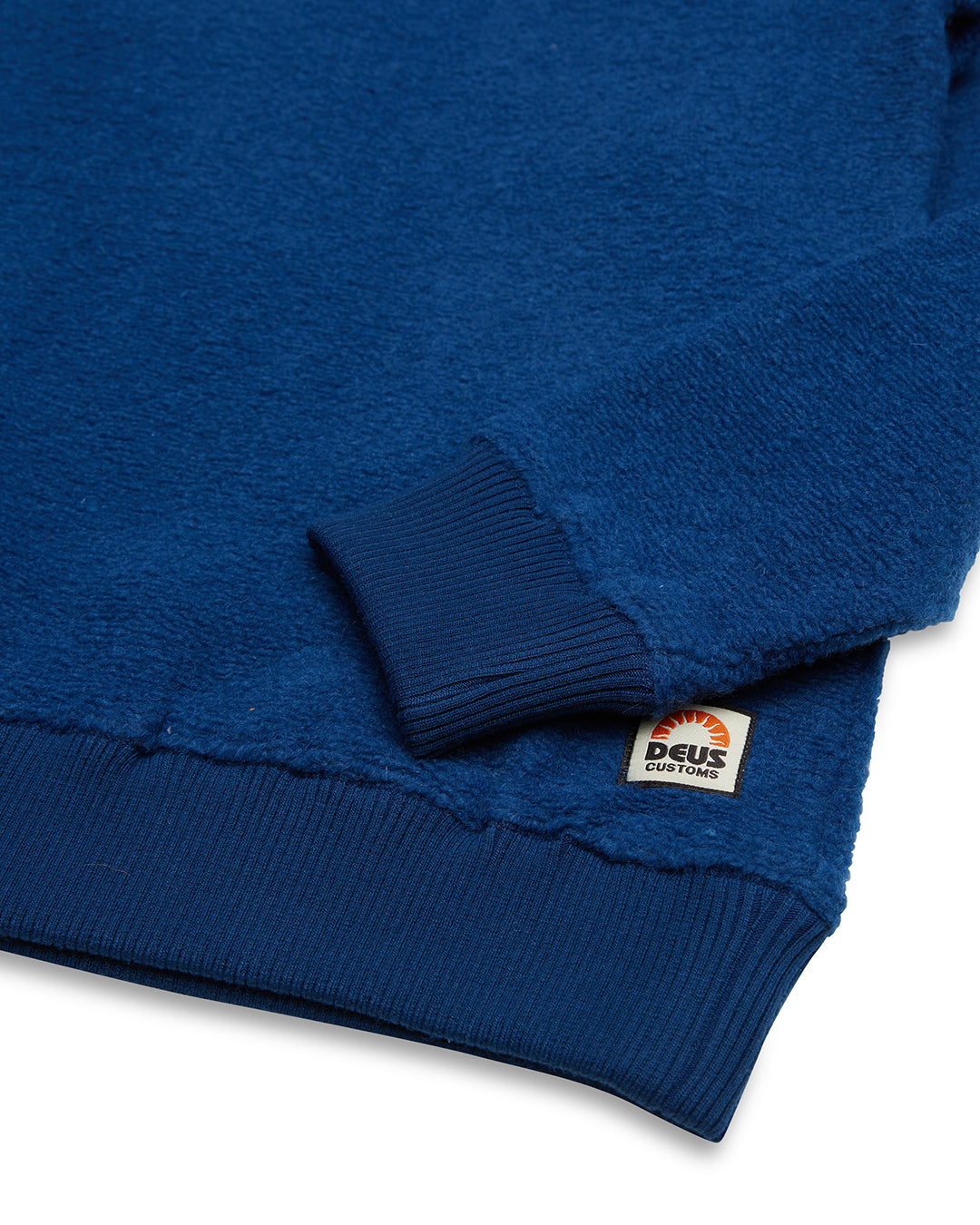 Reo Textured Fleece Blue - Deus Ex Machina