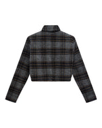 Carica l'immagine nel visualizzatore di Gallery, Lost World Wool Blend Bomber Grey Check - Deus Ex Machina
