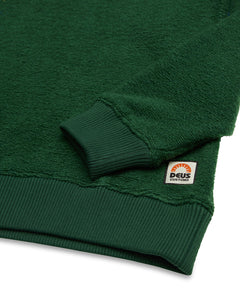 Reo Textured Fleece Forest Green - Deus Ex Machina