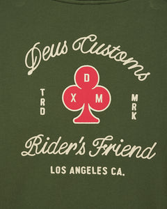 Basto Zip Hoodie Cypress Green - Deus Ex Machina