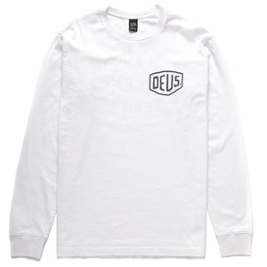 Tokyo L/S Tee White - Deus Ex Machina