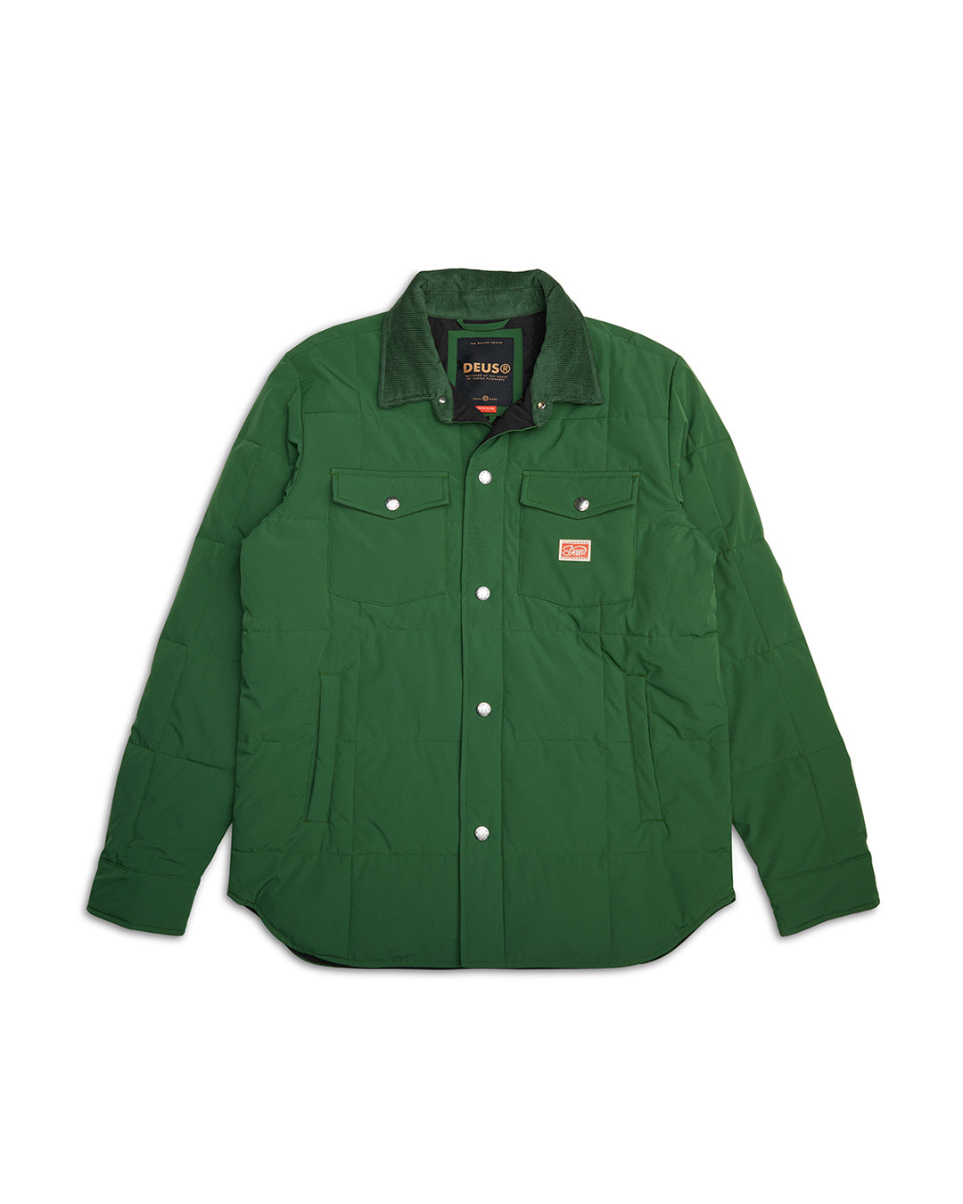 Maxwell Padded Overshirt Hillside Green - Deus Ex Machina