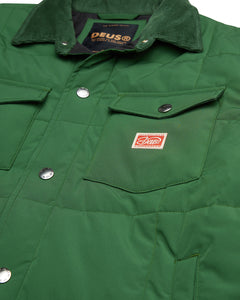 Maxwell Padded Overshirt Hillside Green - Deus Ex Machina