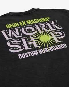 Surf Shop Tee Dirty Anthracite - Deus Ex Machina
