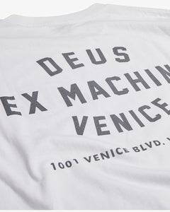 Venice Long Sleeve Tee White - Deus Ex Machina