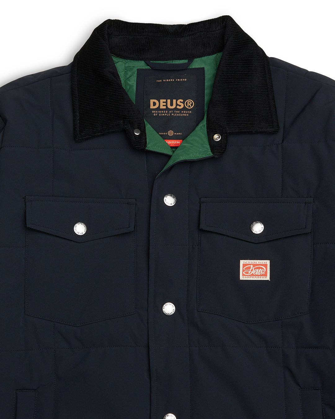 Maxwell Padded Overshirt Black - Deus Ex Machina