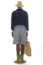 Carica l&#39;immagine nel visualizzatore di Gallery, Perforated Sweater Navy - LC23
